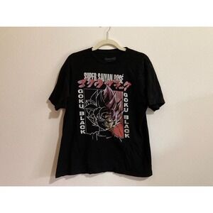 Dragon Ball Z Goku Super Saiyan Rose Black Shirt Size L‎  Anime Streetwear